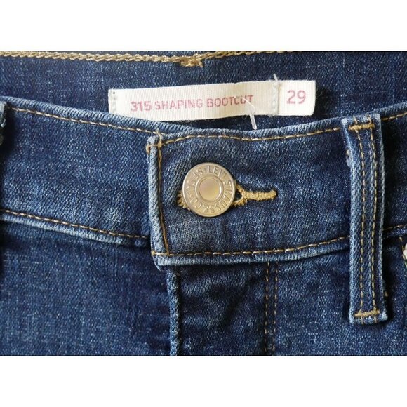 NWOT Levi's 315 Shaping Bootcut Jean Dark Wash 29 - Picture 4 of 6